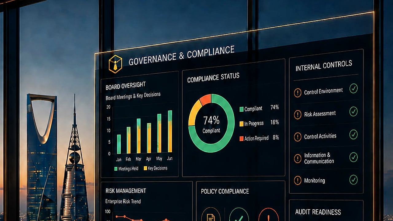 Corporate Governance & Compliance dashboard