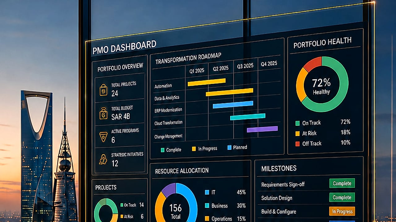 PMO & Digital Transformation dashboard